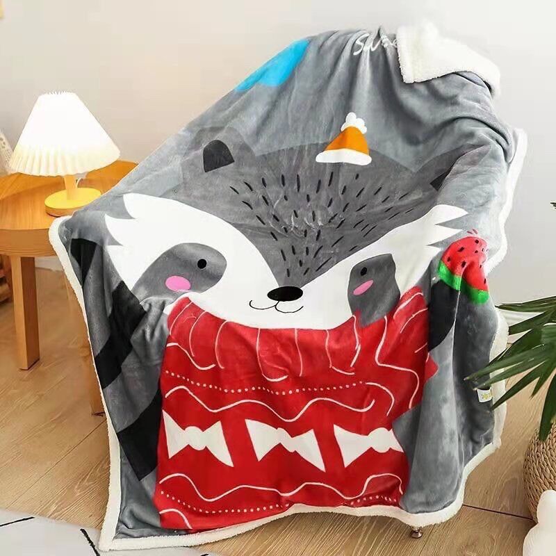 Chăn lông cừu dày và mềm 100*140cm cho bé
