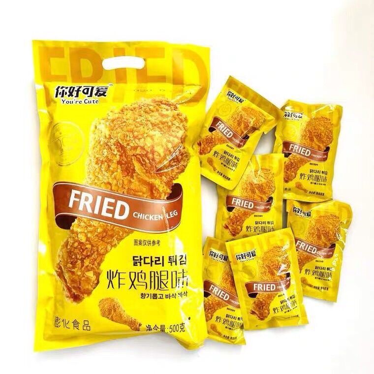 Bánh snack đùi gà siêu to khổng lồ bao 500gr