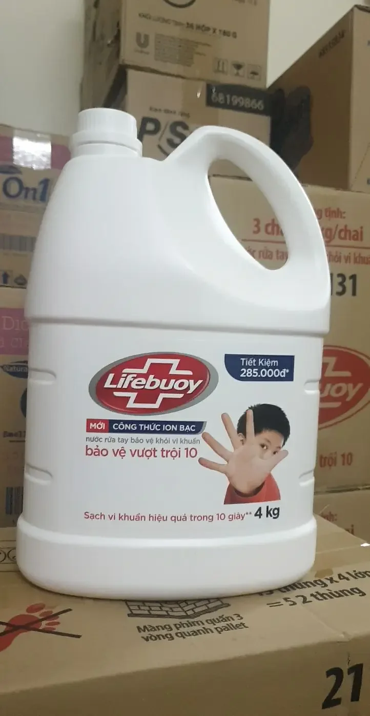 [HCM]Nước rửa tay Lifebuoy can 4kg bảo vệ vượt trội