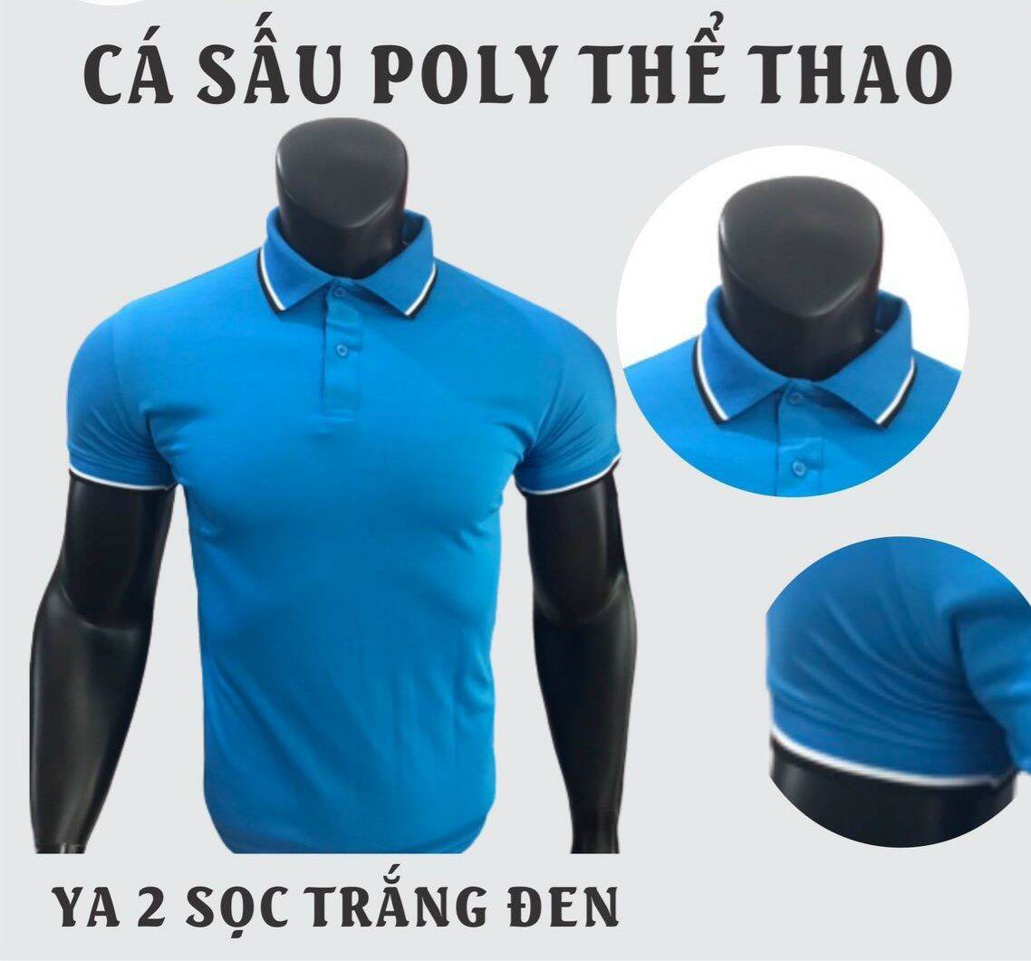 AO THUN POLY 2 SỌC THỂ THAO