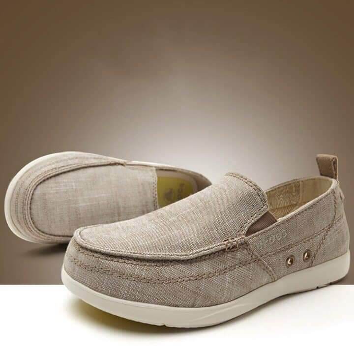 Giày slip on crocs chính hãng bằng vải. giầy Nam thời trang xuất khẩu, giầy vải xuất khẩu, c.roc.s shoes
