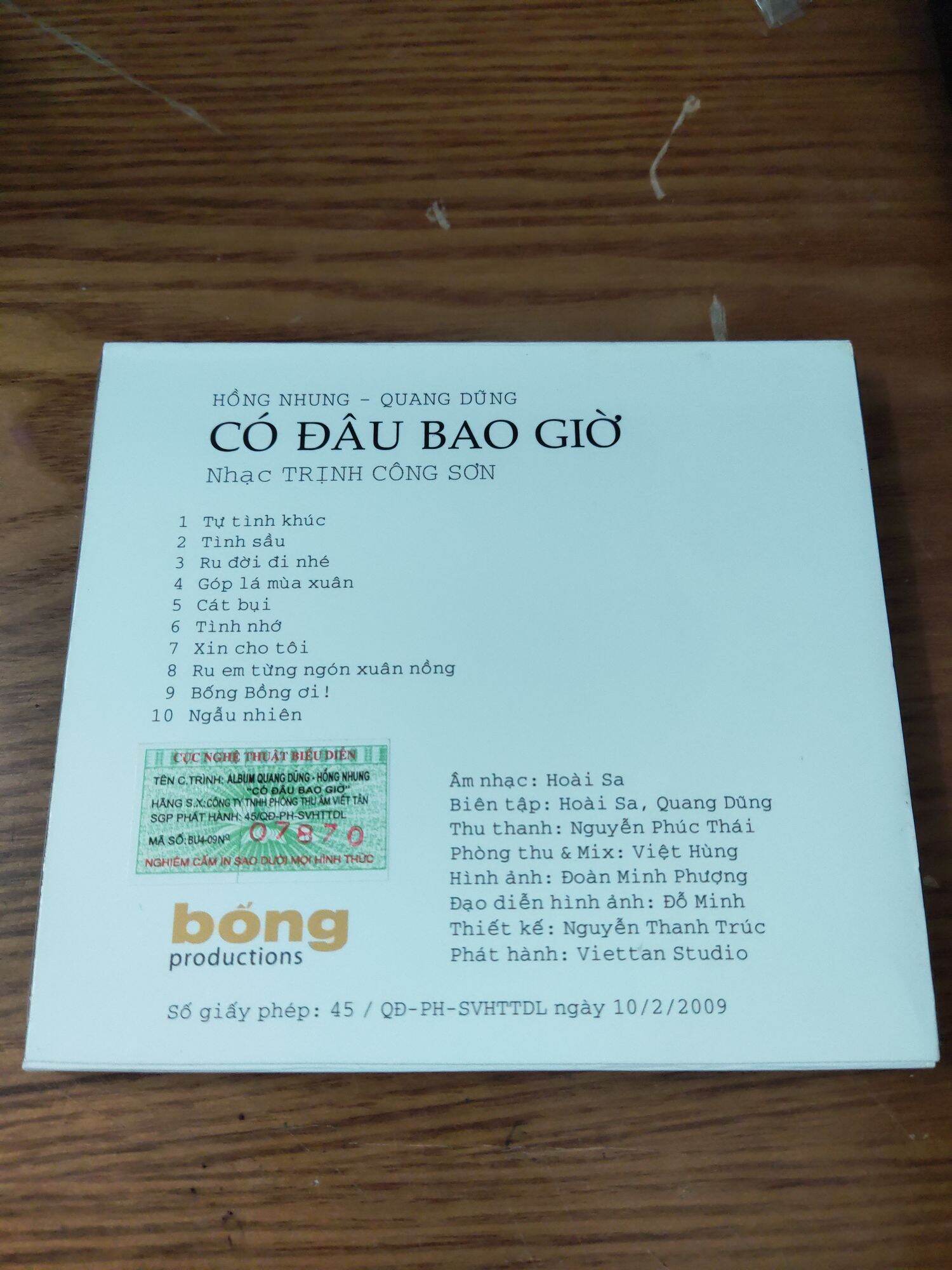 CD Hồng Nhung - Quang Dũng 🎵 Có đâu bao giờ