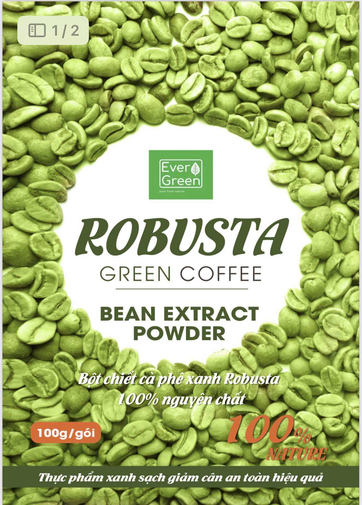 Cao chiết cà phê xanh Green coffee bean extract powder