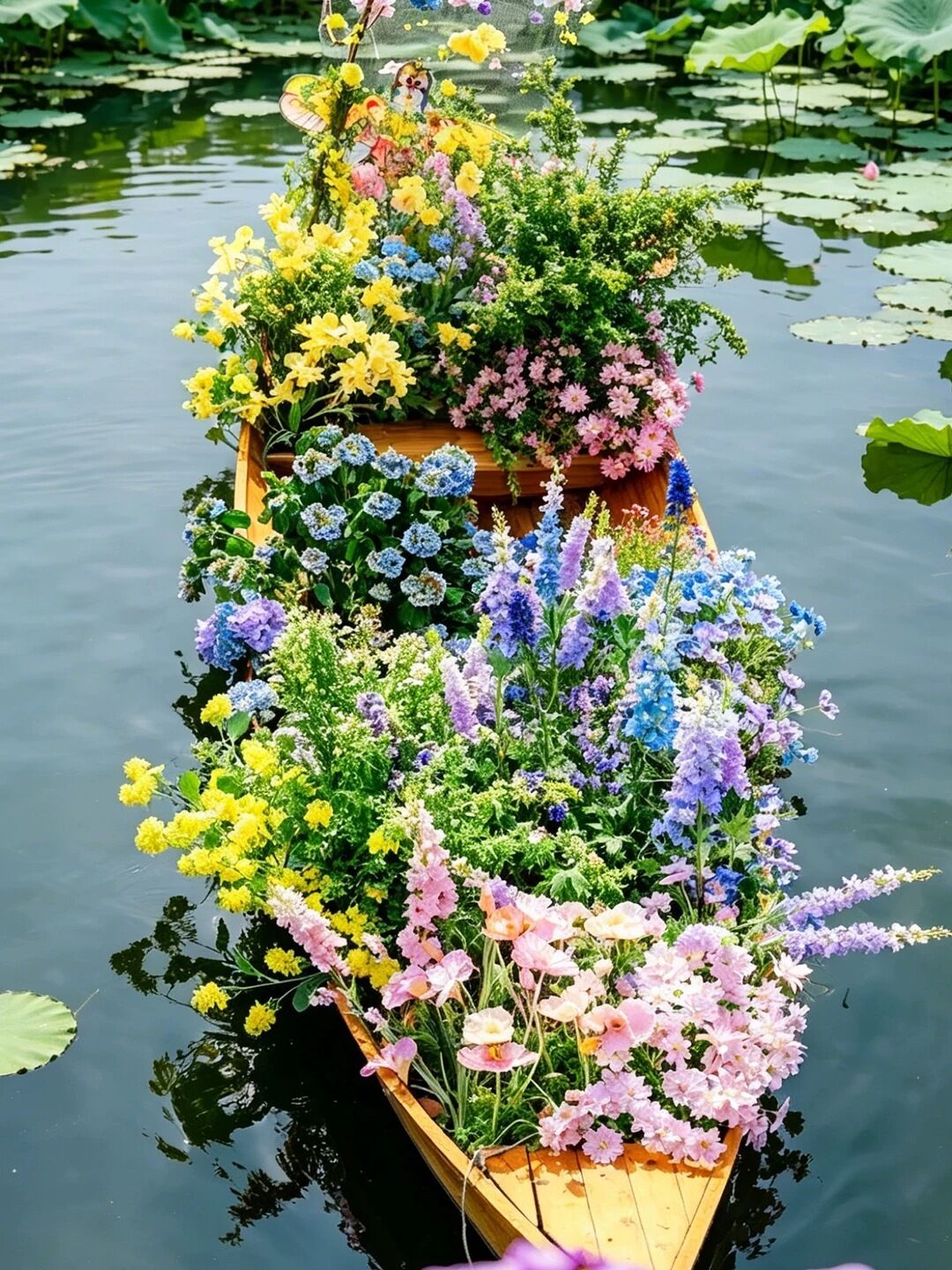 Simulation Flower Boat for Tourism Sites Check-In and Photography Giá 35,833,000 Đồng*Miễn phí vận chuyển