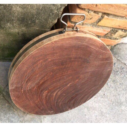 Thớt gỗ nghiến đường kính 40cm dầy 5cm hàng đẹp không tâm