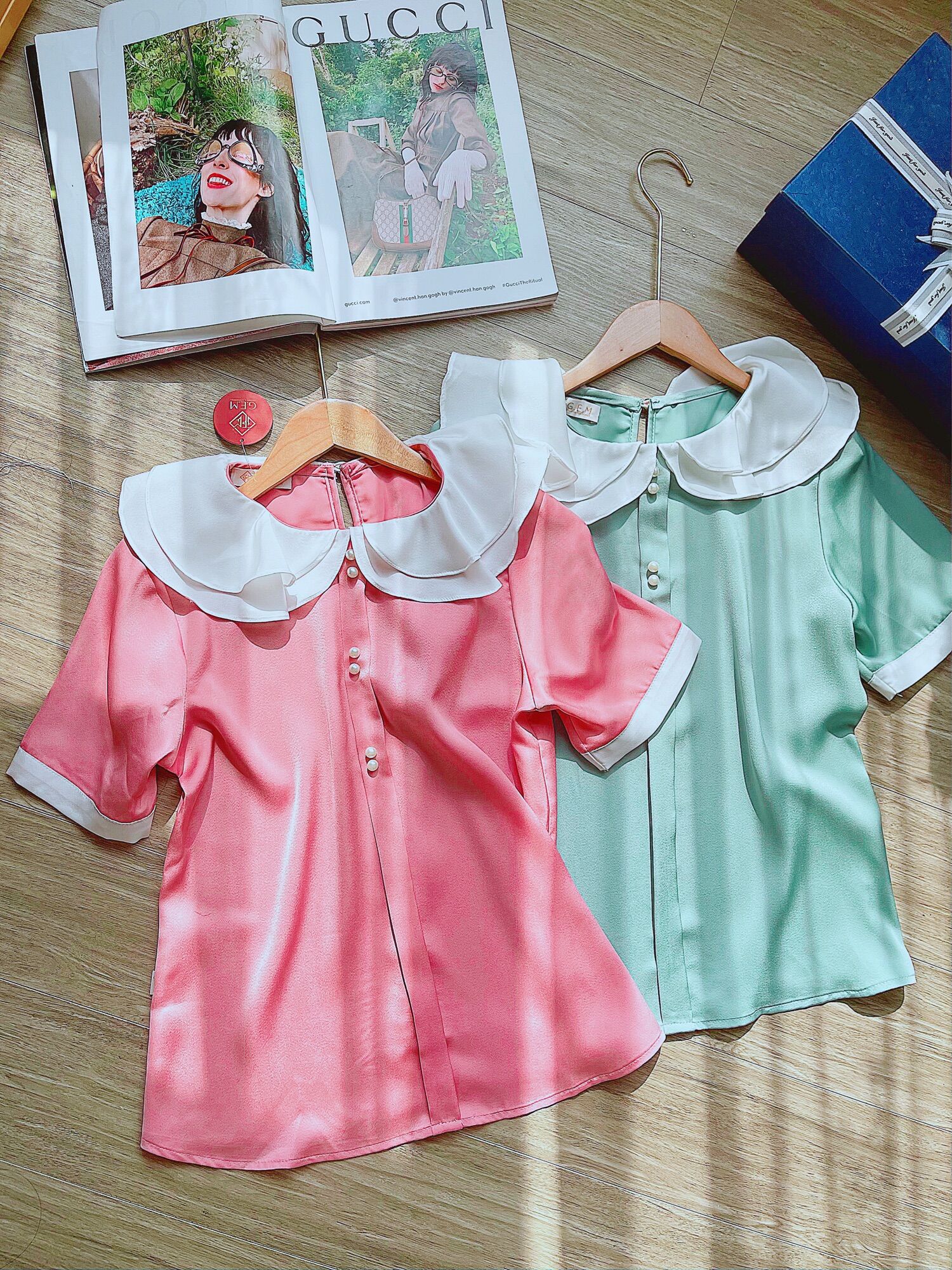 Áo kiểu cổ bèo trắng G211 CÓ BIGSIZE chất liệu lụa mềm mặc thoải mái dễ chịu, dễ phối hợp với các loại quần thời trang