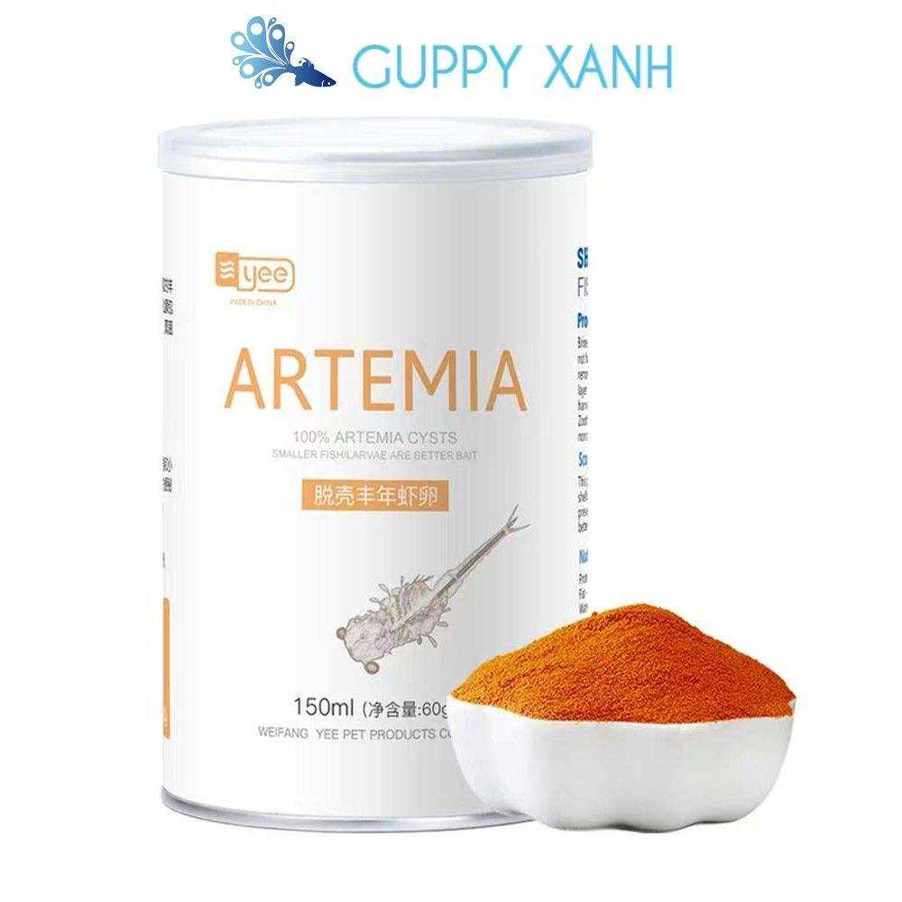 Artemia bột cho ăn trực tiếp không cần ấp , Thức ăn cân bằng dinh dưỡng cho cá cảnh  -
