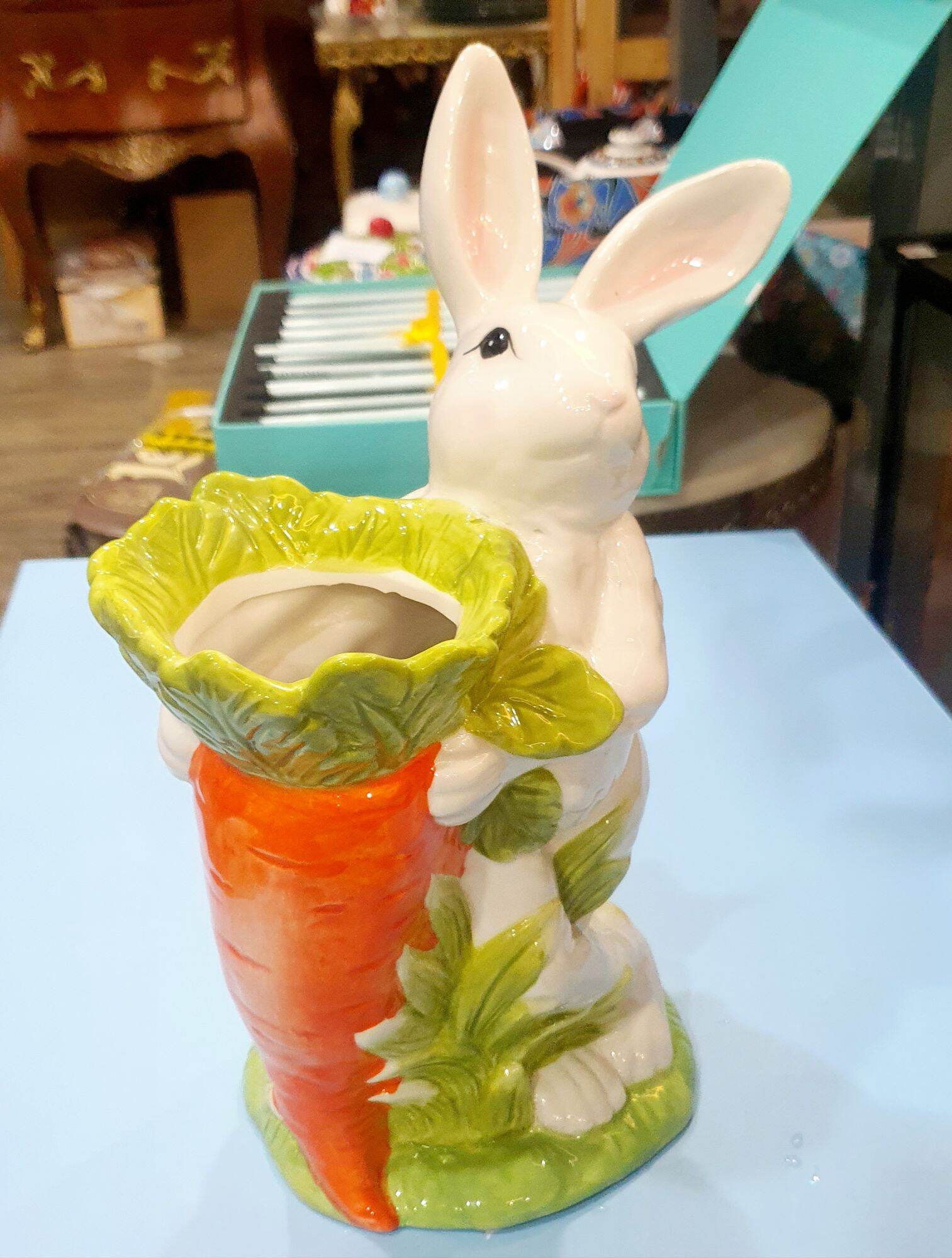 Chú Thỏ Home Decor - Peter Rabbit Porcelain Figurine for flower
