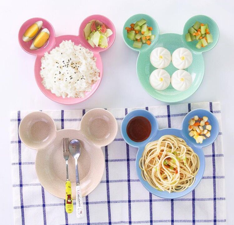 Khay ăn dặm lúa mạch mickey cho bé
