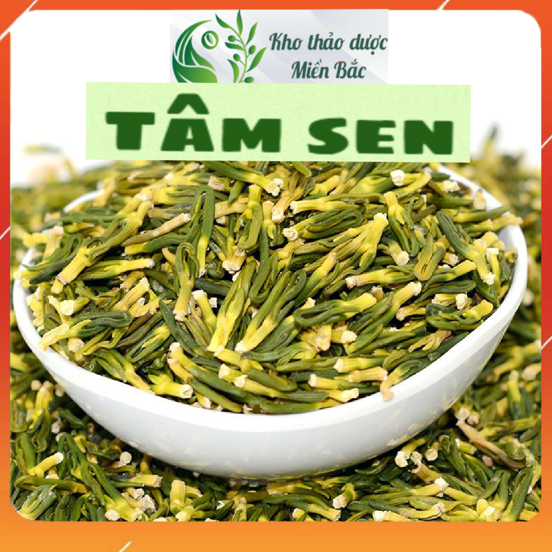 Tâm Sen ( Liên tâm, liên tử tâm ). Hàng nguyên chất, không pha trộn, mới, khô, sạch 100g