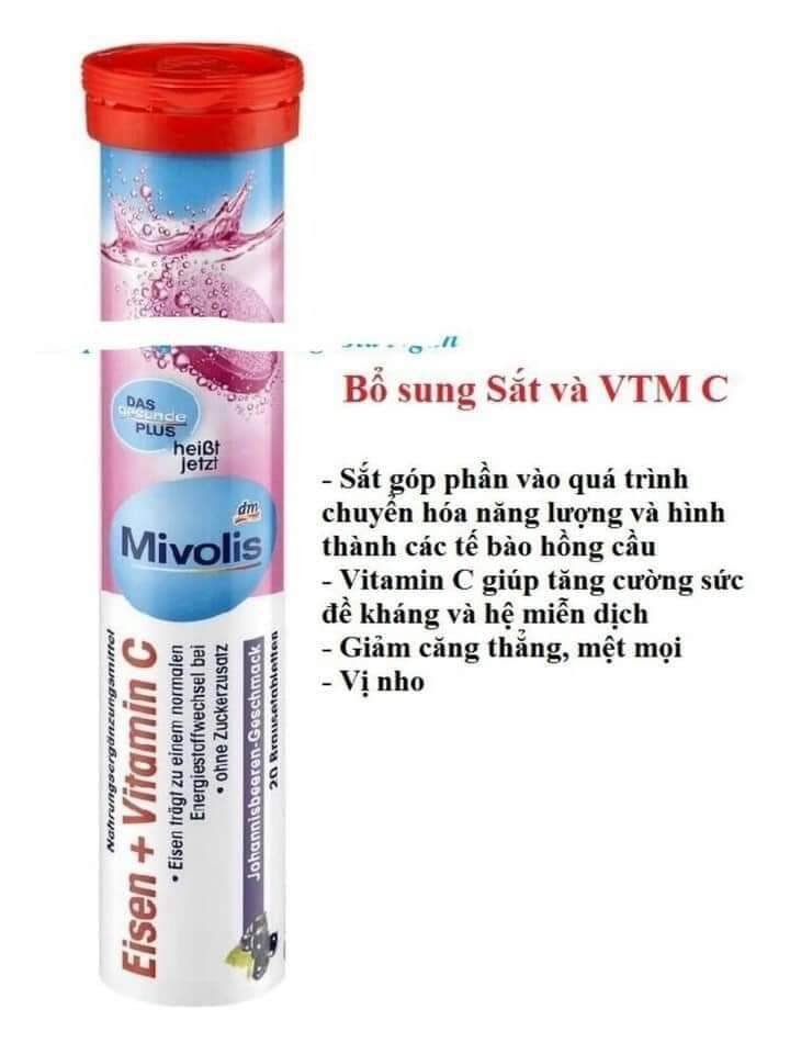 Viên sủi Mivolis bổ sung Vitamin Đức