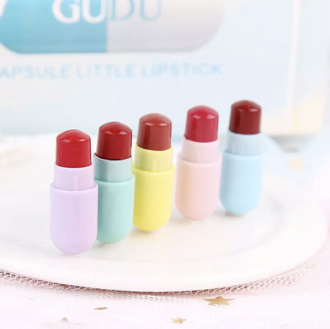 Set 5 son thạch GUDU dể thương 0.7g*5