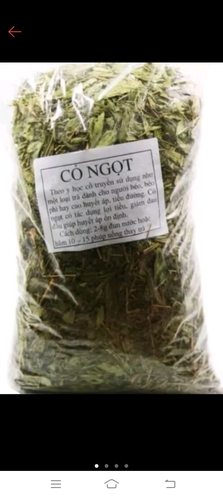 1kg cây cỏ ngọt khô