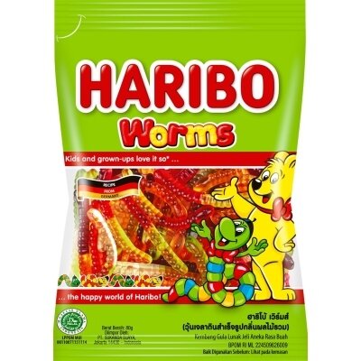 Haribo goldbears, happy Cola, Starmix, worms 80gr (full flavor) chip