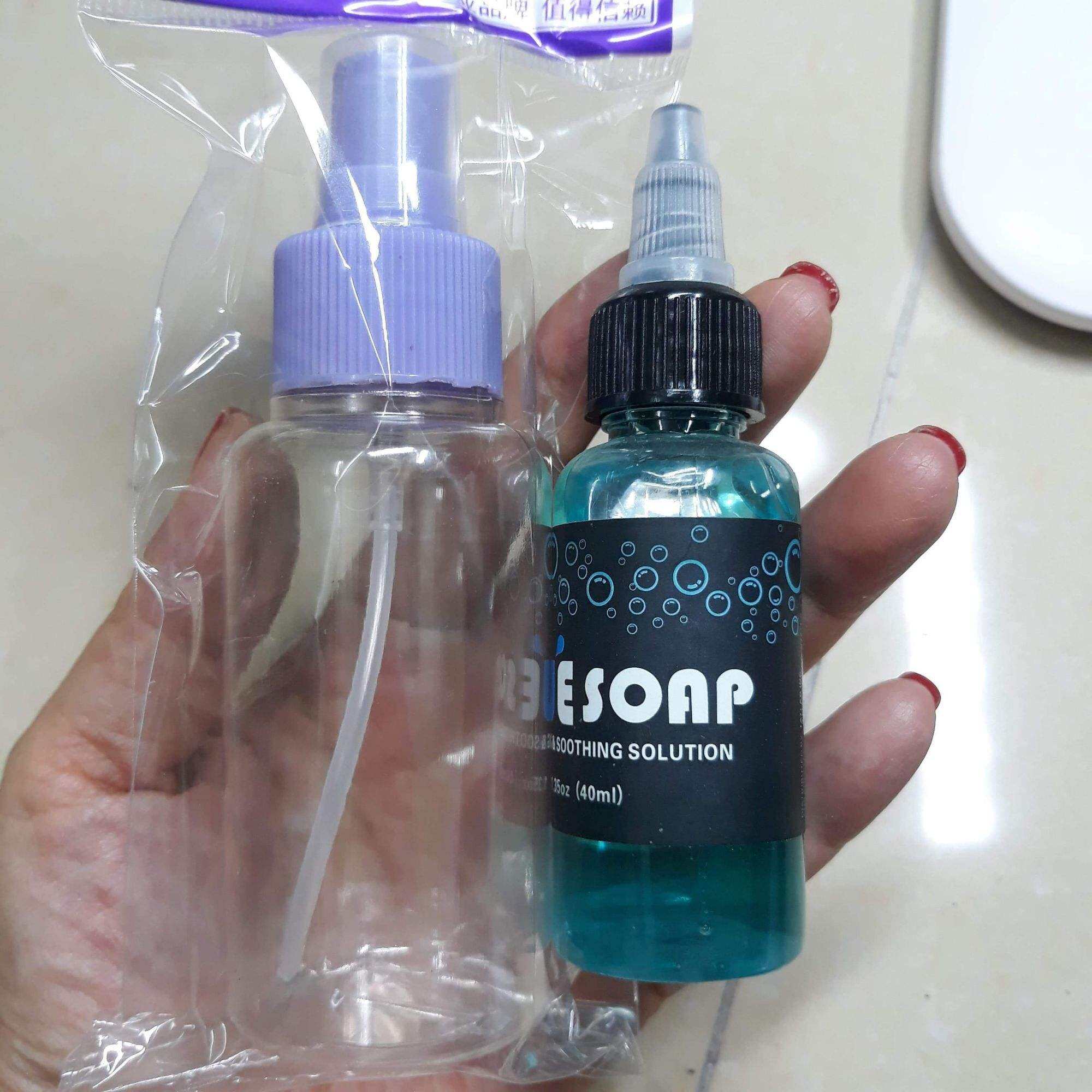 Combo 2 sản phẩm: bluesoap làm sạch sau px và chai nhựa phun sương vòi sịt tạo bọt