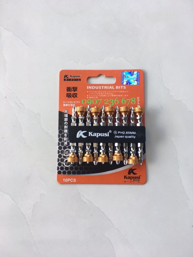 Mũi vít - đầu vít kapusi ph2 siêu cấp, siêu cứng