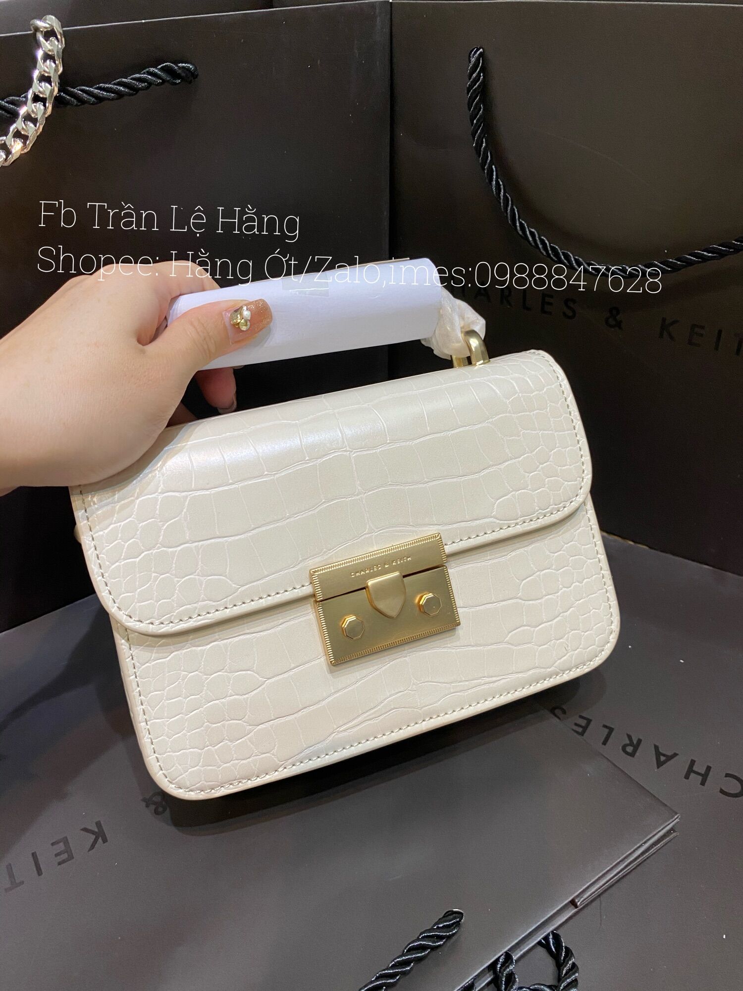 Túi chữ C chuẩn xuất size mini 18cm