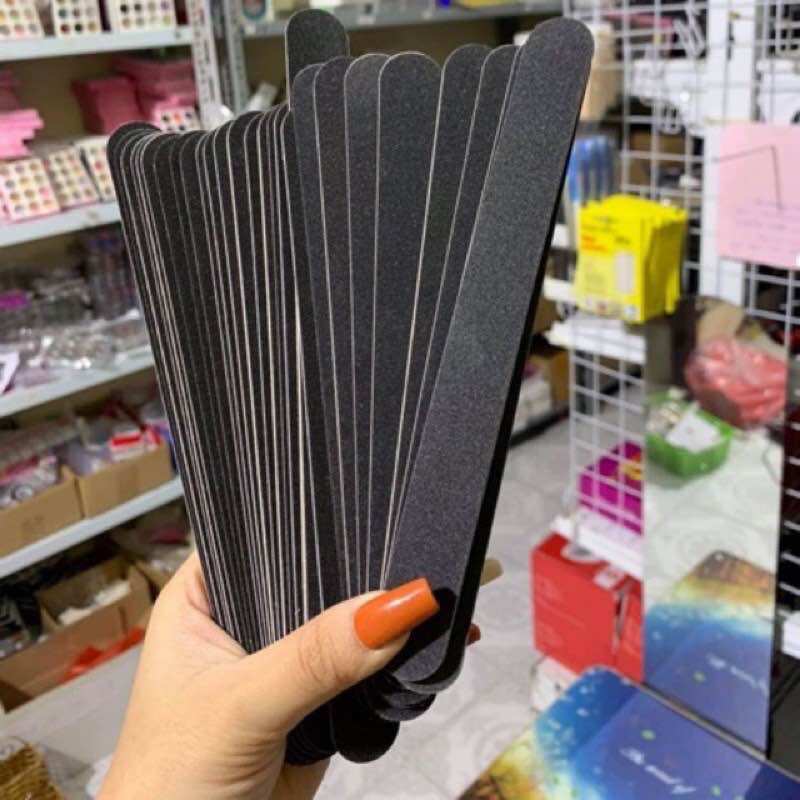 Cây giũa (dũa) móng tay 2 mặt màu đen giá rẻ ( 1 cây )