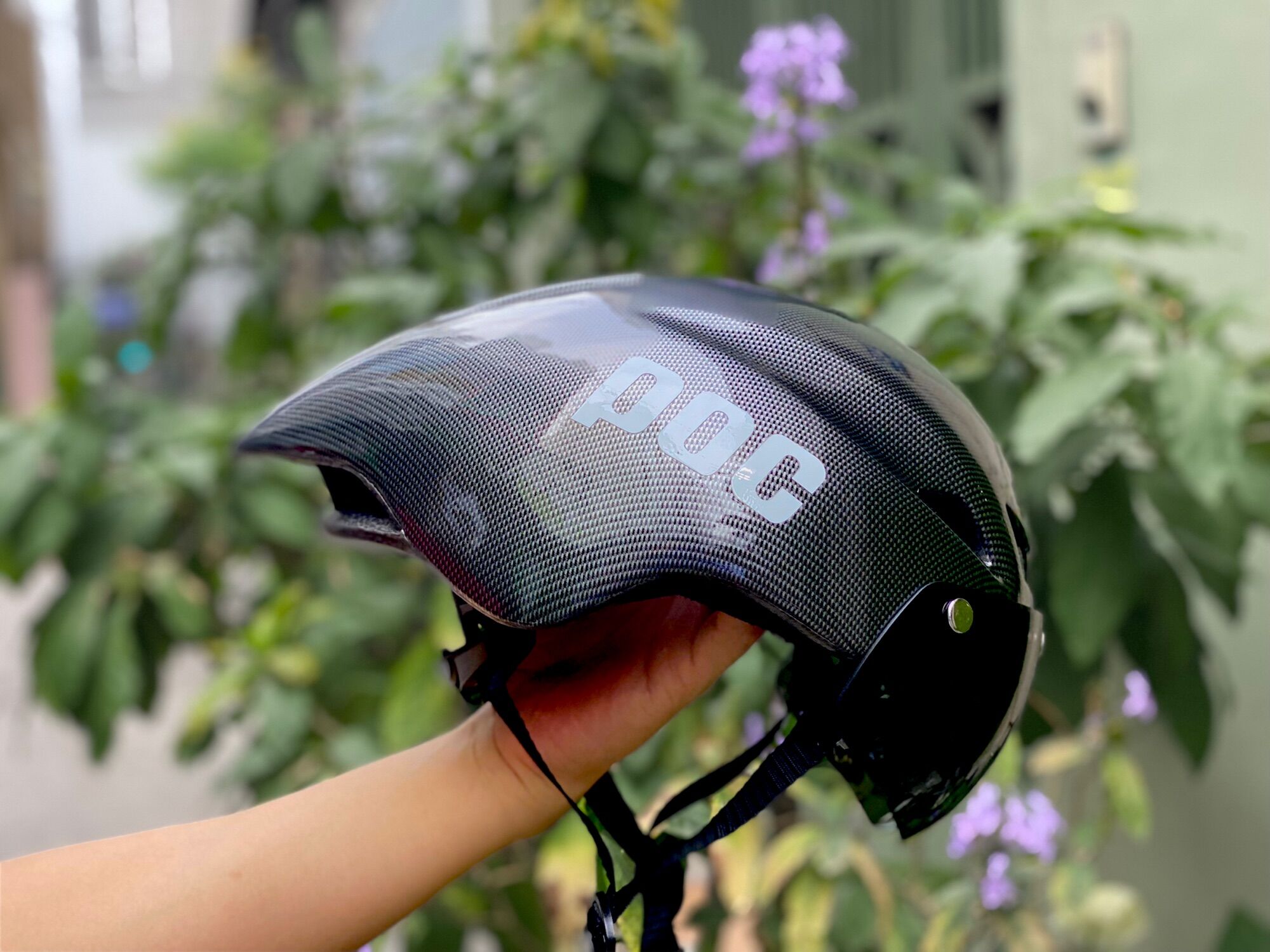 MŨ POC P01 VÂN CARBON CỰC ĐẸP, Tặng túi đựng POC