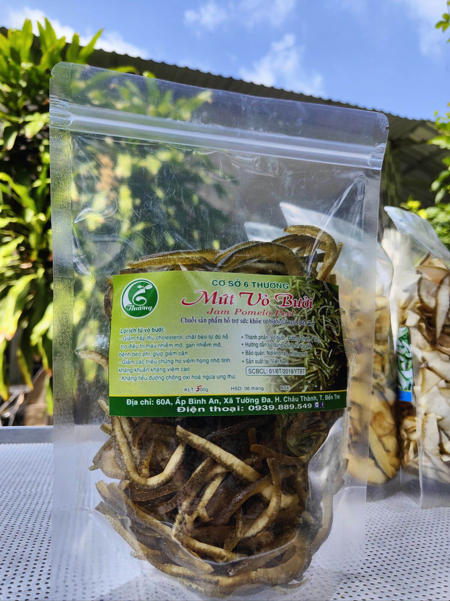 Mứt Vỏ  Bưởi  Sấy Dẻo Dạng Sợi Vị Chua Ngọt Không Đắng