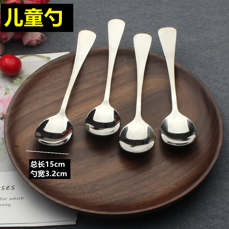 Thìa Thìa Thìa Ăn Chính Inox Sáng Tạo Dày Thìa Tráng Miệng Thìa Trà Thìa Cà Phê Muỗng Canh Thìa Khuấy