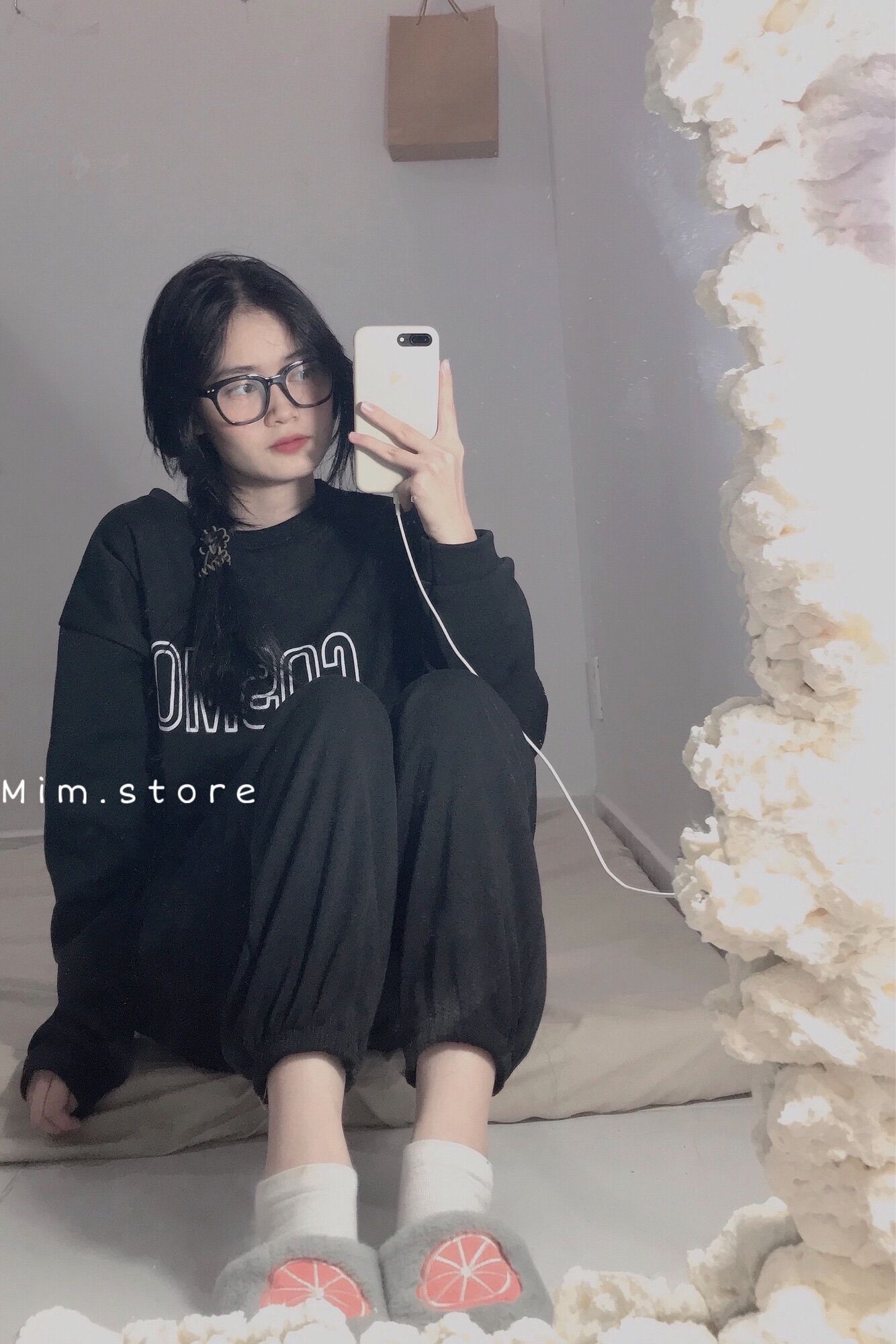 Set bộ nỉ bông 2 màu ấm áp