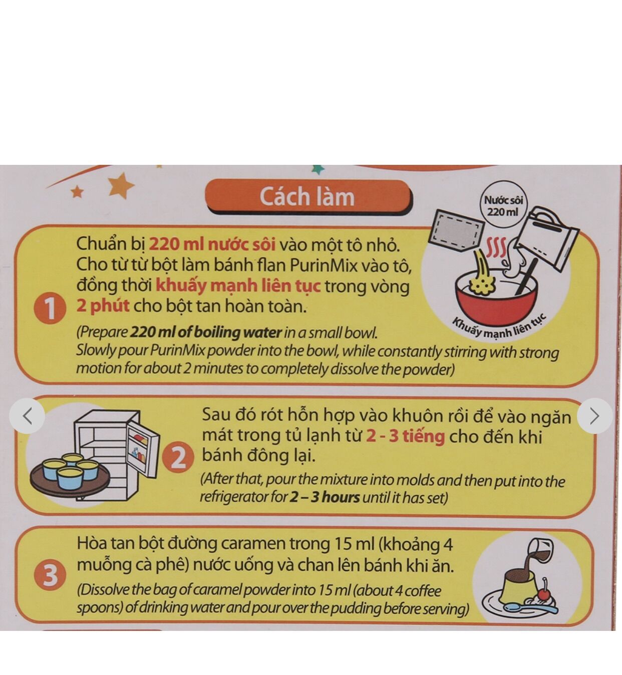 Bột làm bánh flan 55g
