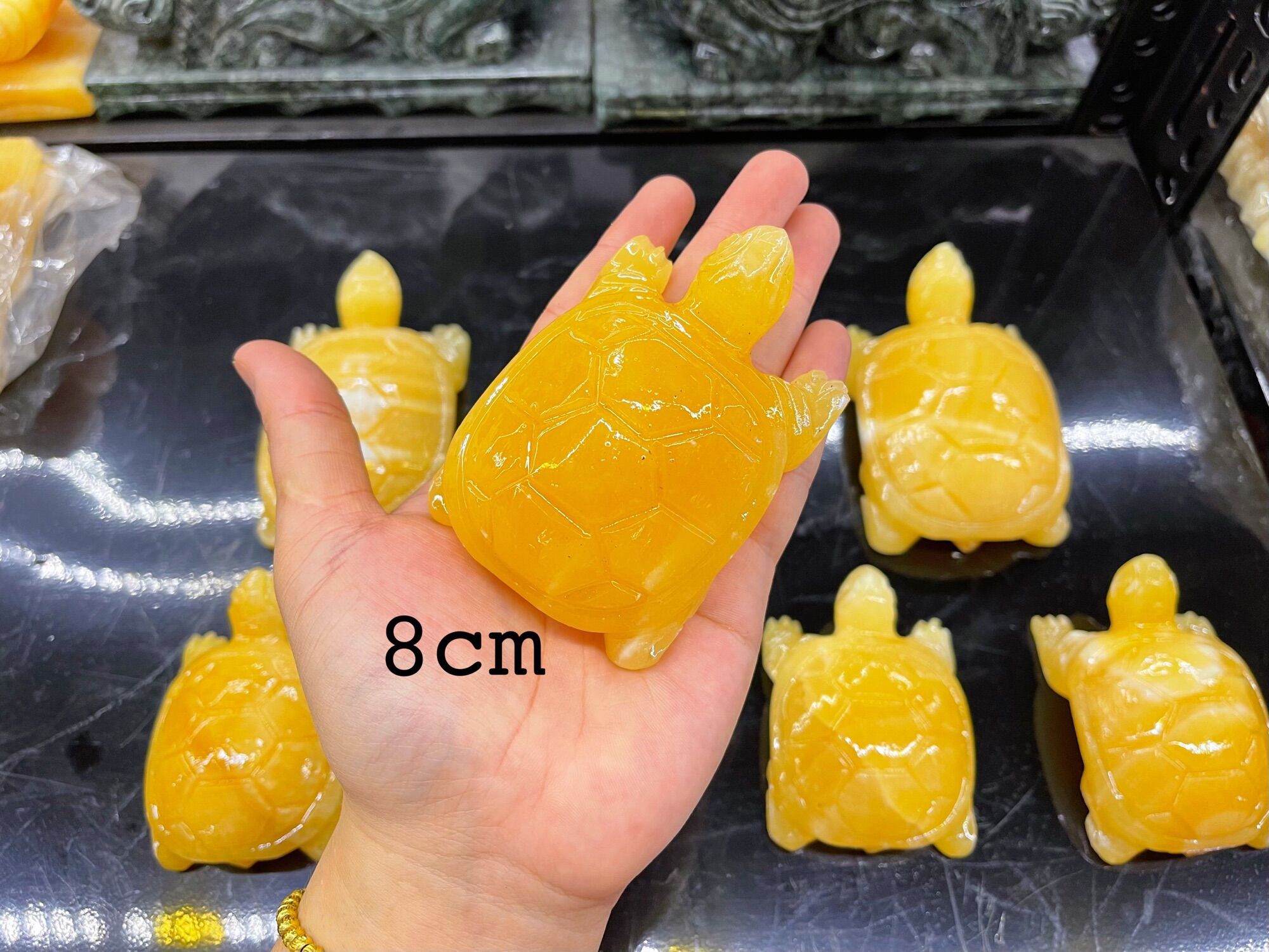 Tượng Rùa Mini Đá Ngọc Hoàng Long Phong Thuỷ