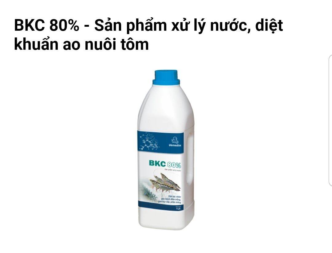 Sản phẩm xử lý nước, diệt khuẩn ao nuôi tôm cá