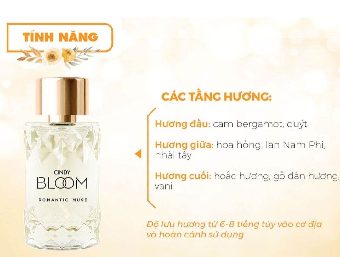 nước hoa cindy bloom romantic mous quyến rũ