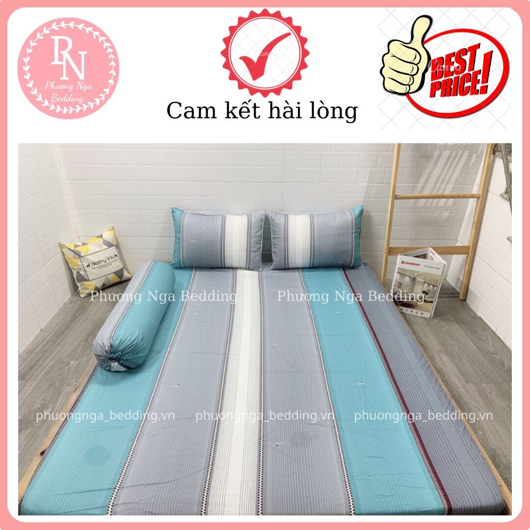 [HCM]Ga lẻ 1m4x2m Cotton Thắng Lợi chuẩn logo (Không áo gối dùng cho nệm cao từ 3-15cm)