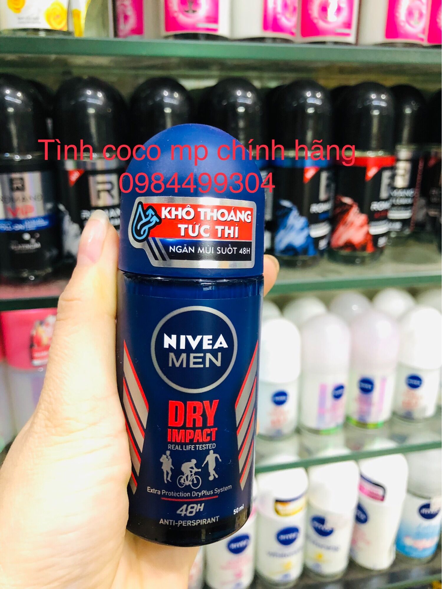 Lăn ngăn mùi, lăn khử mùi Nivea Men khô thoáng 50ml