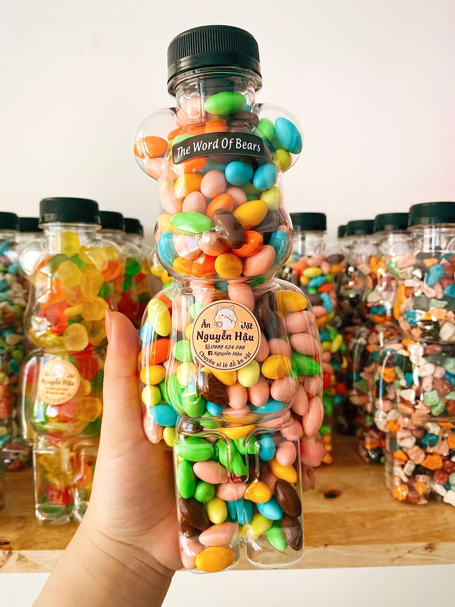 Kẹo chai gấu BearBrick các loại chai 500ml