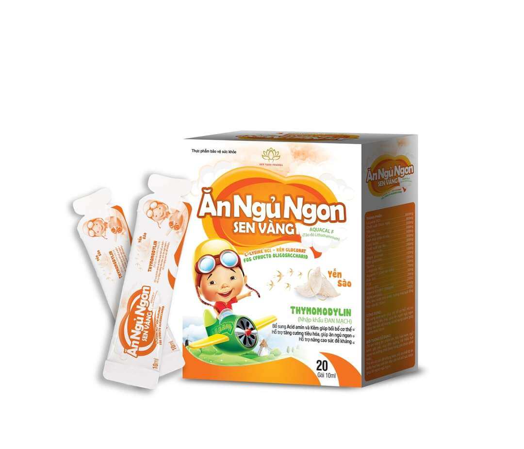 Siro ăn ngủ ngon sen vàng hộp 20 gói