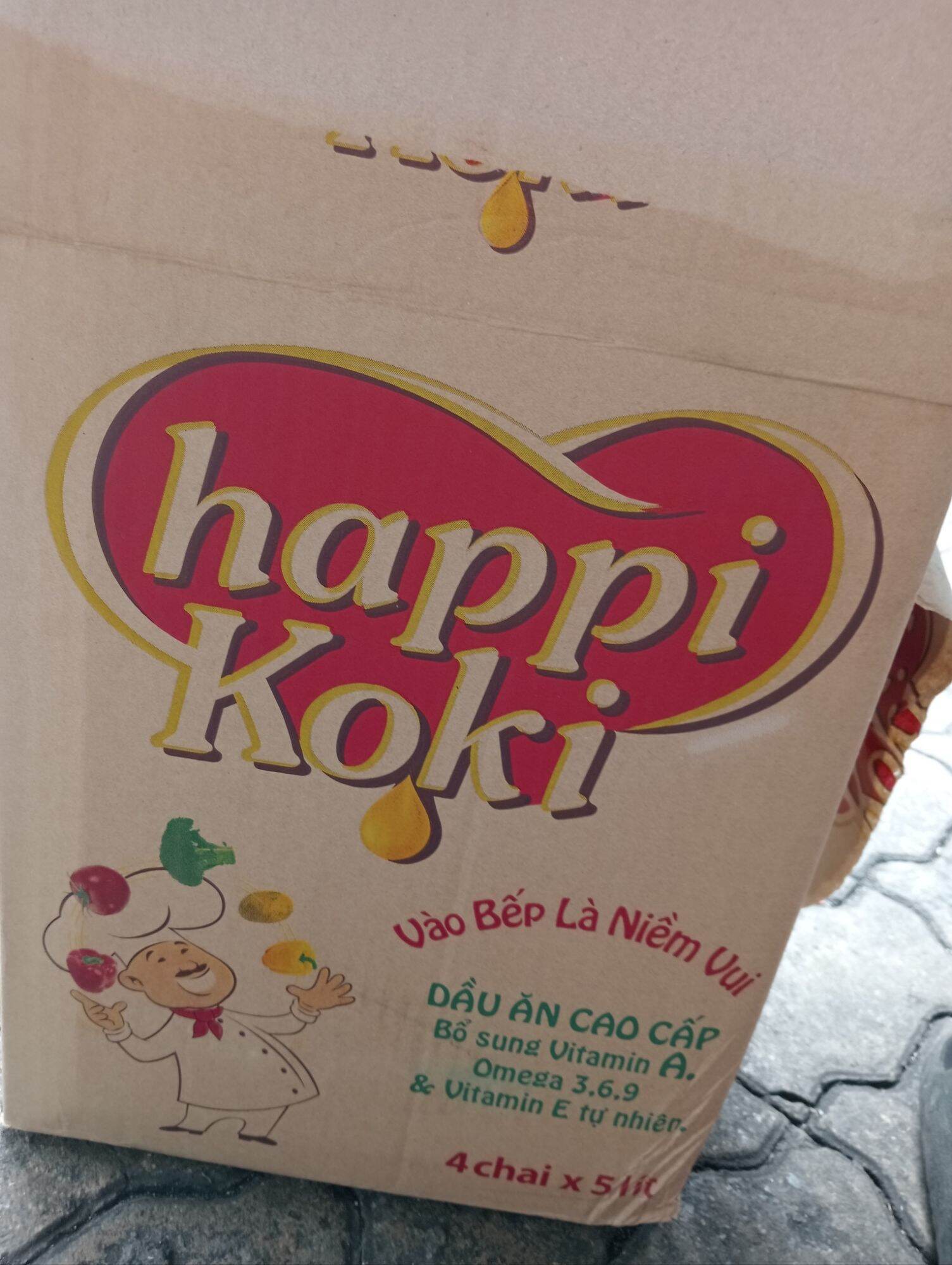 dầu ăn happy Koki 5 lít