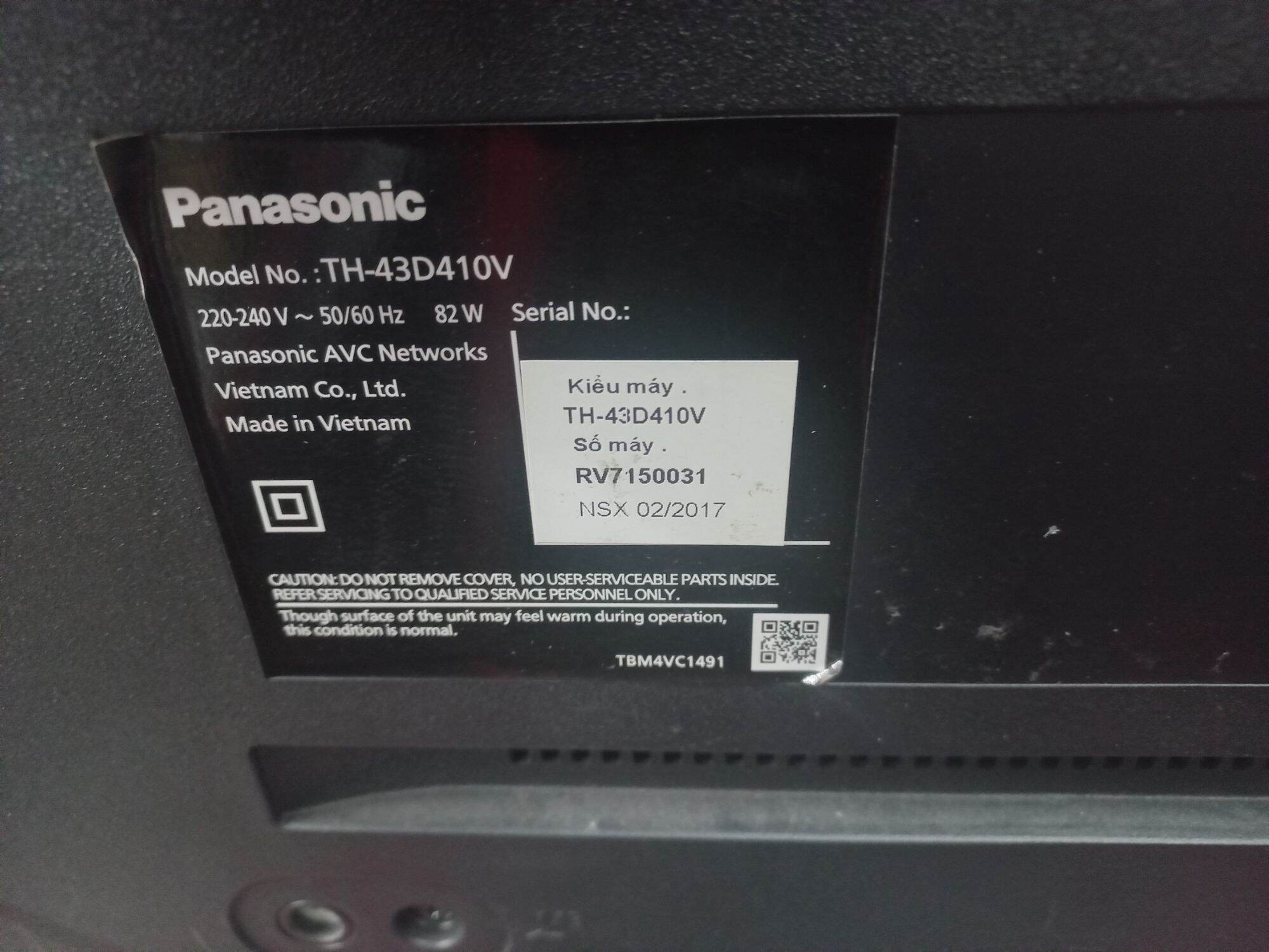 Tivi Led Panasonic 43in full HD model TH-43D410v màn hình mới 100% BH 1 năm Kết nối hdmi usb cap...