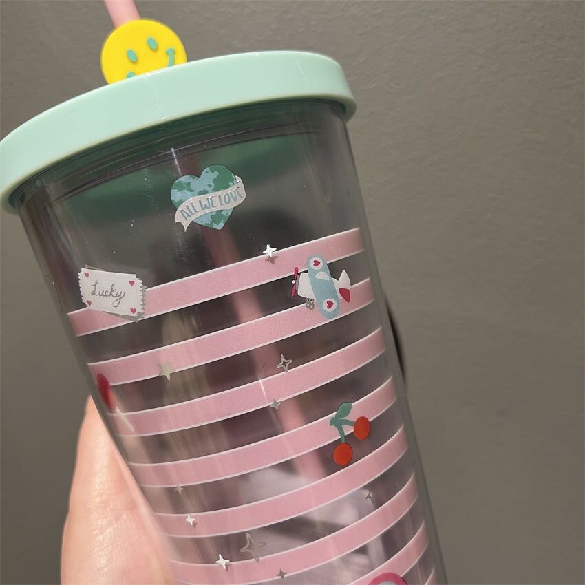 [STARBUCKS KOREA] - LY NHỰA KOREA VALENTINE 2022 COLD CUP 24OZ