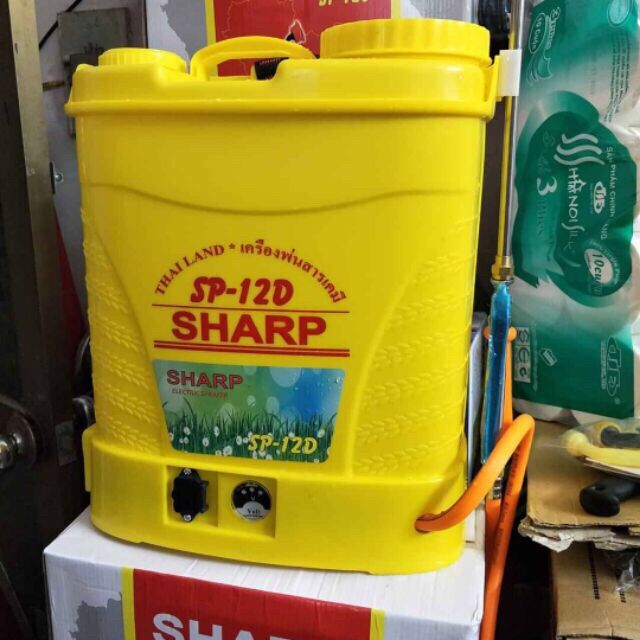 Bình phun 12Lít của Sharp - Bình xịt điện nhỏ gọn Sharp SP-12D (Bình xịt điện Thái Lan, Bình xịt 12L)