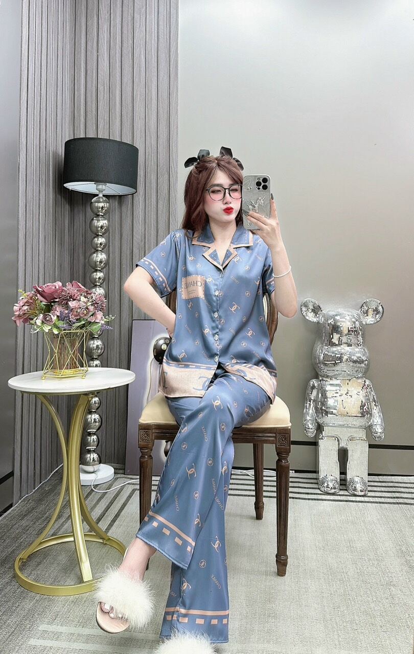 Đồ bộ tay ngắn lụa mềm cao cấp. Hàng thiết kế chuẩn from