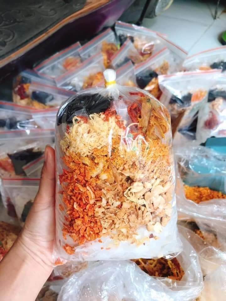 (KHÔNG XOÀI RĂM)1 (BỊCH) bánh tráng trộn bơ tắc thập vị