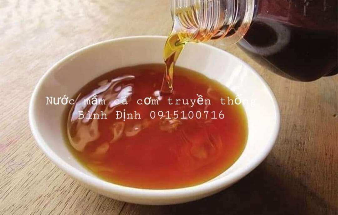 Nước mắm cá cơm truyền thống Bình Định