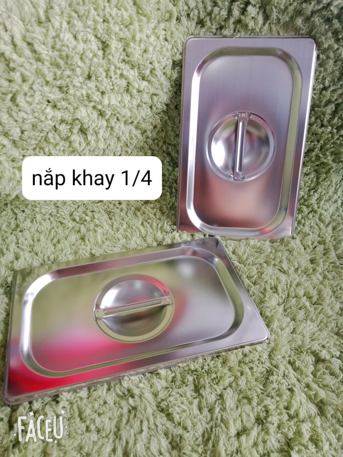 Nắp khay đựng thạch 1/4 inox 304