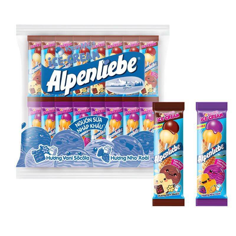 Kẹo Mút Alpenliebe Ice-Cream Mới (gói 32 que)