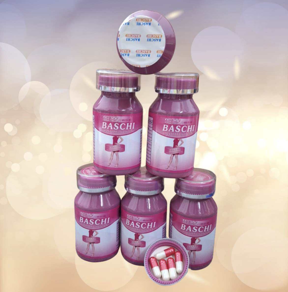 Giảm cân Baschi Hồng Thái Lan slimming chính hãng Hồng Vân 40 viên