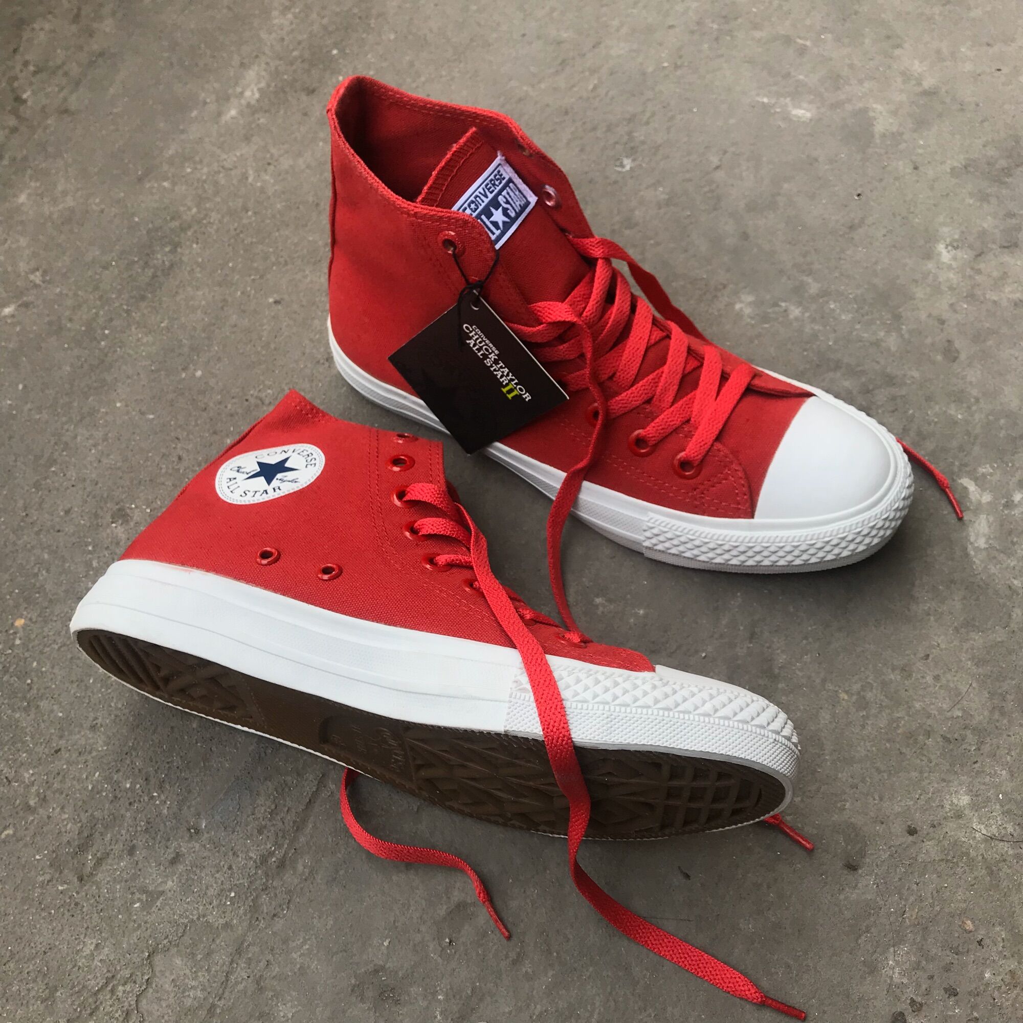 GIÀY CONVERSE Đỏ tươi cao cổ (Full box)