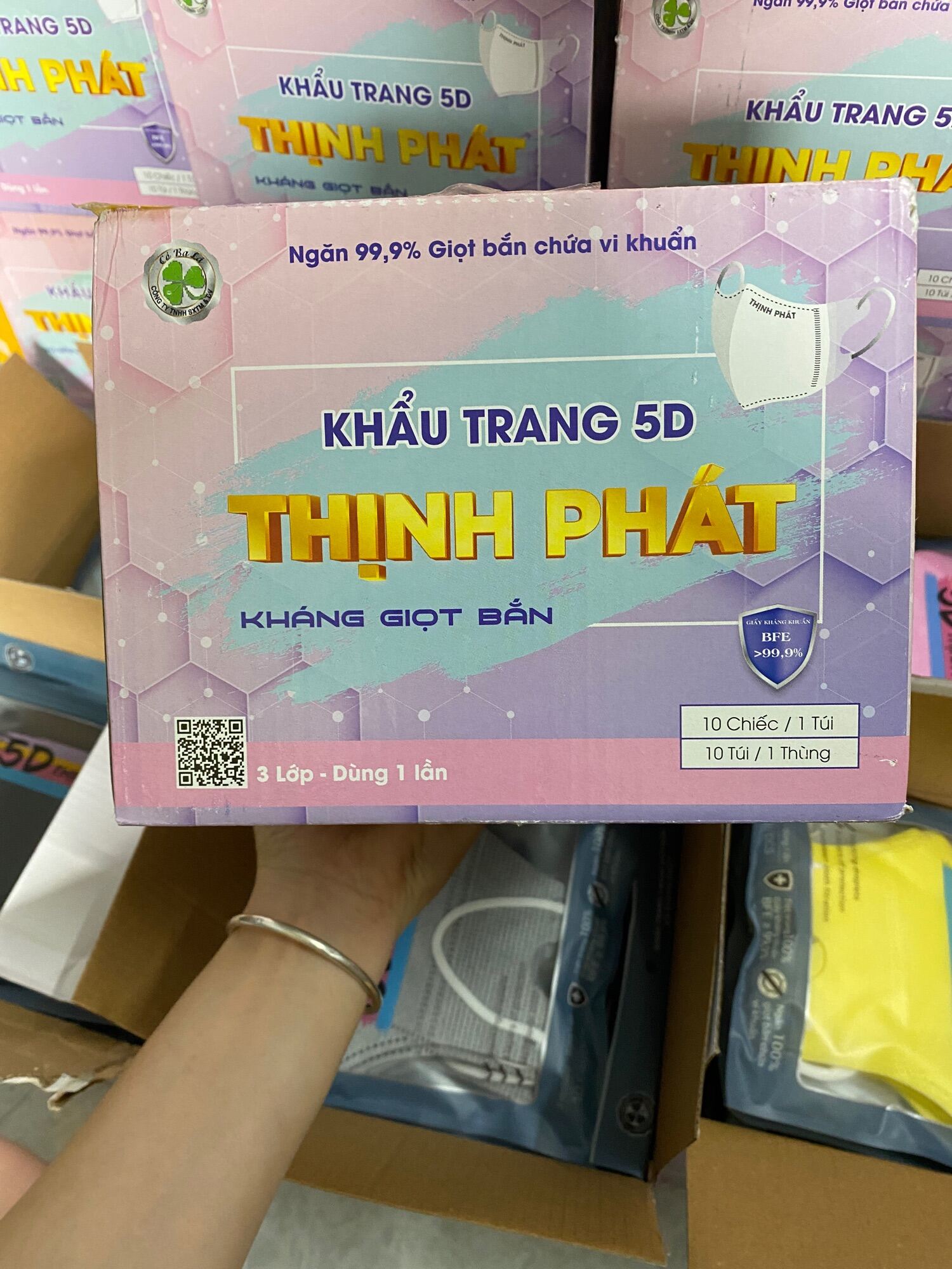 KHẨU TRANG 5D THỊNH PHÁT [Túi 10 Cái]