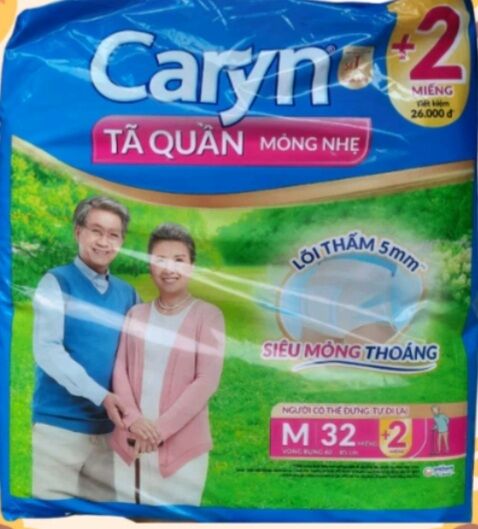 Tã quần Caryn người già M32 mỏng nhẹ