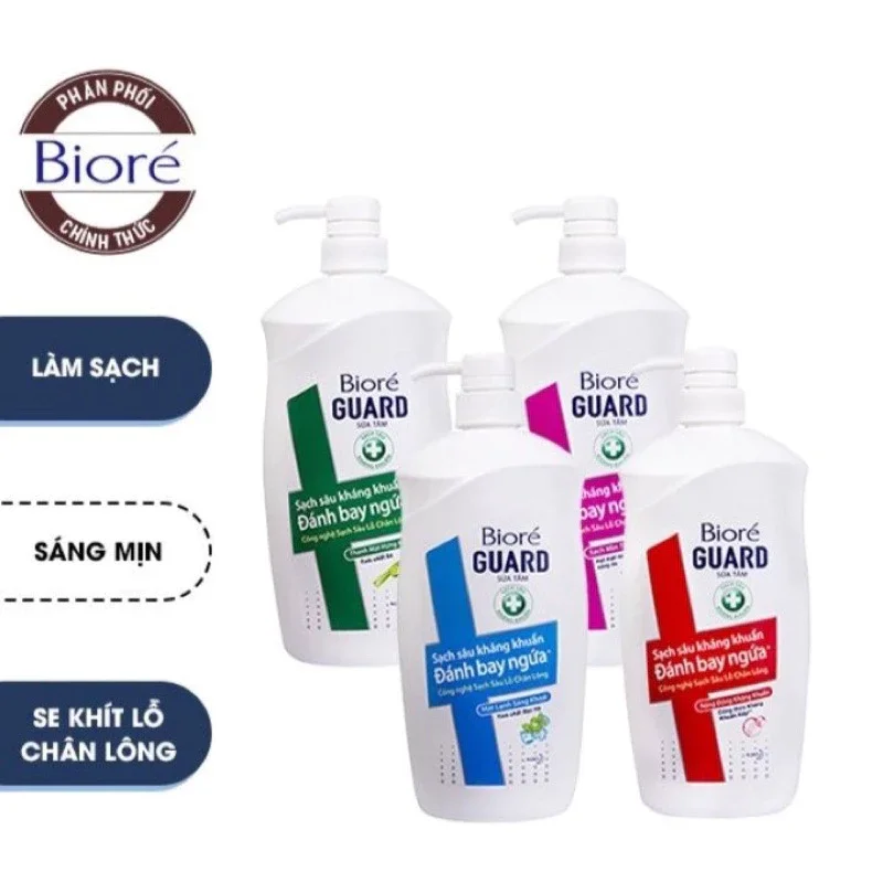Sữa tắm kháng khuẩn biore guard 800g