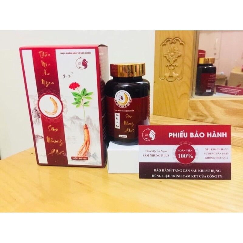 [HCM][Chính hãng] Tăng cân Sâm Nhung Plus ăn khỏe ngủ ngon
