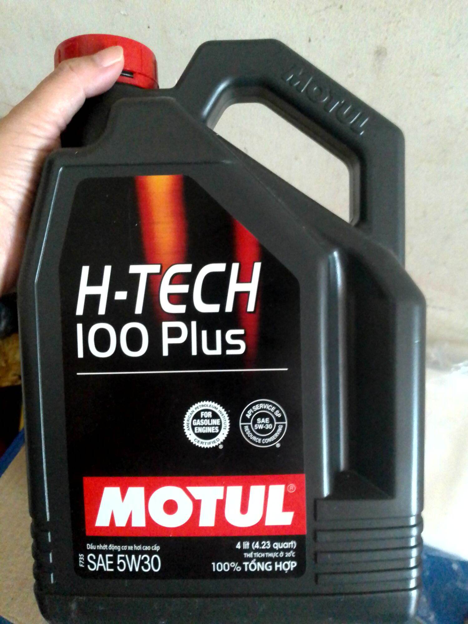 DẦU NHỚT MOTUL H-TECH 100 PLUS 5W30 SN PLUS dung tích 4 lít